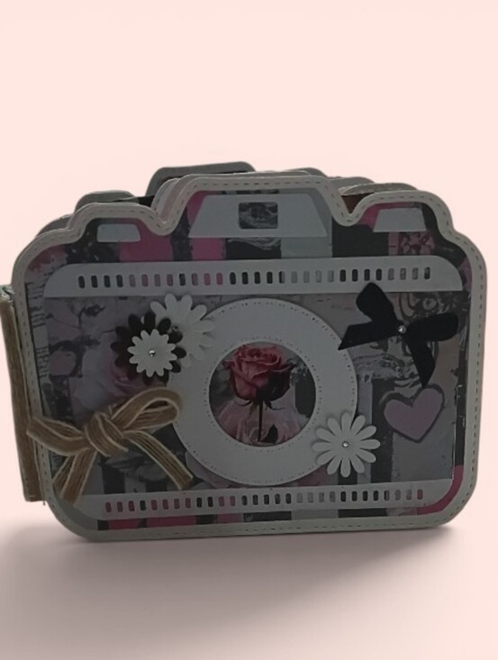 Other - Handmade Camera-Shaped Medium Scrapbook Album